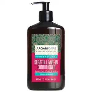 Arganicare  Acondicionador sin Aclarado para Cabello Liso, 400 ml