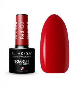 Claresa - Esmalte semipermanente Soak off - 420: Red