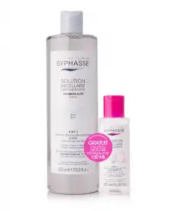 Byphasse - Pack Solución micelar con carbón activo 500ml + Solución micelar desmaquillante 100ml