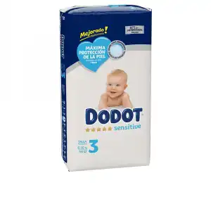 Dodot Sensitive T3 pañales 6-10 kg 56 u