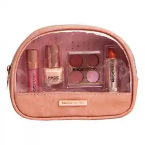 Magic Studio Rose Quartz Makeup Bag 1 und Neceser con maquillaje