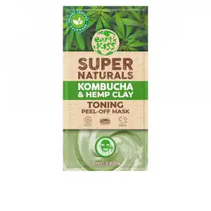 Super Naturals kombucha & hemp clay peel-off mask 10 ml