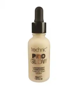 Technic Cosmetics - Base de maquillaje Pro Glow Foundation - Porcelain