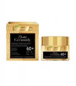 Bielenda - *Golden Ceramides* - Crema facial antiarrugas de restauración profunda día y noche - Mayores de 60 años