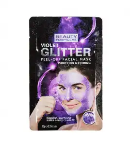 Beauty Formulas - Mascarilla Peel-off con Glitter Purificante y Reafirmante - Violet