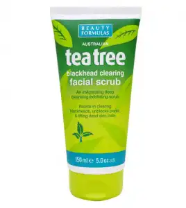 Beauty Formulas - Exfoliante facial para puntos negros Árbol del té