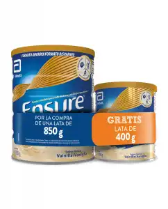 Ensure - Complemento Nutricional Vainilla 850 G + 400 G Nutrivigor