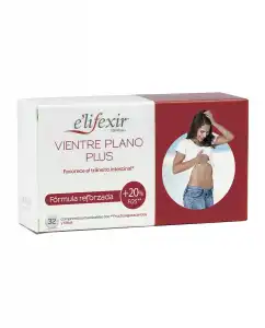 E'lifexir - 32 Cápsulas Vientre Plano Plus Elifexir Esenciall Salud Elifexir.