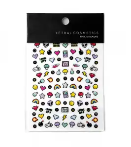 Lethal Cosmetics - Pegatinas para uñas 2UP Nail Stickers