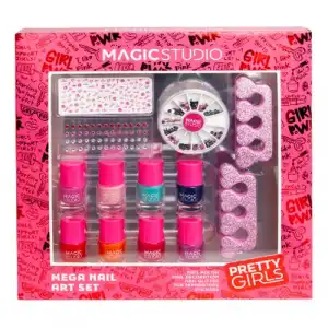 Magic Studio Pretty Girls Mega Nail Set 1 und Set de manicura