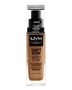 NYX Professional Makeup - Base De Maquillaje Waterproof Can't Stop Won't Stop Full Coverage Foundation