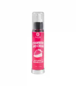 Secret Play - Lubricante efecto calor - Fresas con nata