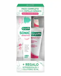 Gum - Pack Higiene Oral Sonic Sensitive Con Cepillo Sónico