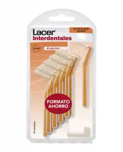 Lacer - 10 Cepillos Interdentales Extrafino Suave Angular