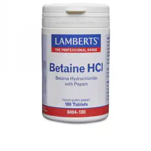 Betaína Hci 324 Mg y Pepsina 5 Mg 180 Cápsulas