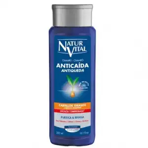 Natur Vital Champú Anticaída Cabellos Grasos Purifica y Regula 300 ML 1.0 pieces