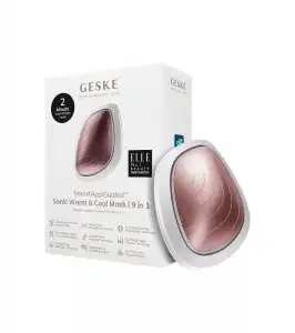 GESKE - Mascarilla facial Sonic Warm & Cool 9 en 1 - White Rose Gold