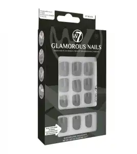 W7 - Uñas postizas Glamorous Nails - Jet Black