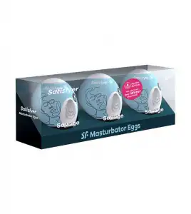 Satisfyer - Set de huevos masturbadores Hydro Active - Savage