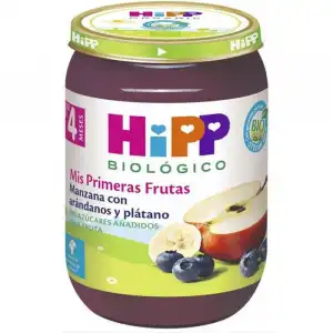 Tarrito de Fruta de Manzana con Arándanos y Plátano +4 Meses 190 gr