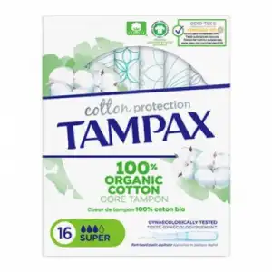 Tampax Tampon Tampax Naturals Super 16