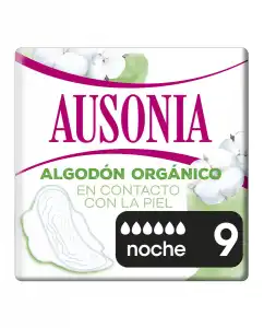 AUSONIA - Compresas De Noche Con Alas Cotton Protection