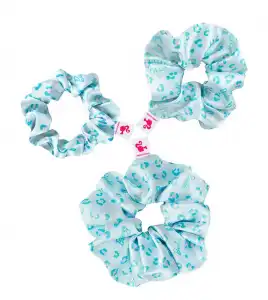 GLOV - *Barbie* - Pack de 3 coleteros scrunchie - Blue Panther