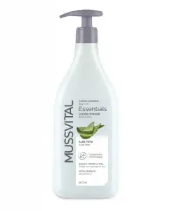 Mussvital - Locion Hidratante Essentials Aloe Vera 400 Ml