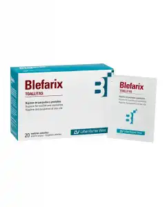 Blefarix - 20 Toallitas Unidosis Estériles Para Párpados Y Pestañas