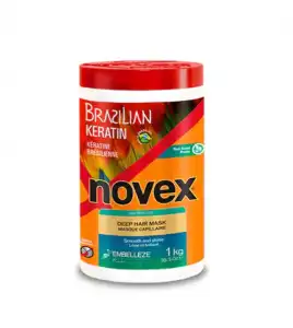 Novex - *Brazilian Keratin* - Mascarilla capilar 1 kg - Cabello extremadamente dañado y quebradizo