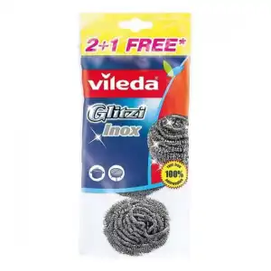 VILEDA Glitzi Spiral 3 und Estropajos Acero Inoxidable