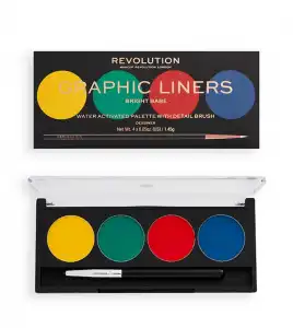 Revolution - Paleta de delineadores Water Activated Graphic Liners - Bright Babe