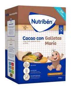 Nutribén® - Papilla Instantánea De Cacao Con Galleta María Nutribén