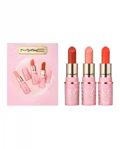 M.A.C - Estuche Regalo Mini Trío Barra De Labios Rosé Bubbles & Bows MAC