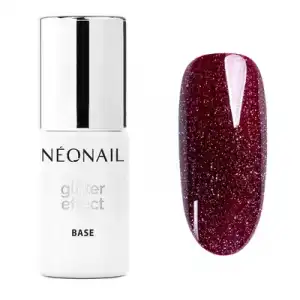 Neonail Glitter Effect Base Burgund Shine, 7.2 ml