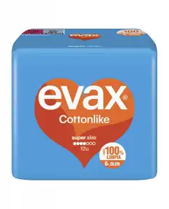 EVAX - 10 Compresas Con Alas Super Plus Cottonlike