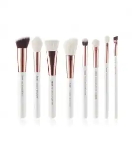 Jessup Beauty - Set de brochas 8 piezas - T219: White/Rose Gold