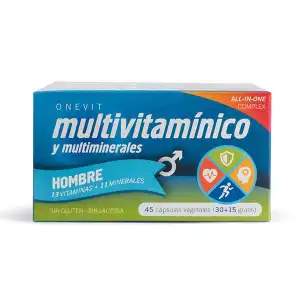 Onevit Multivitaminico Hombre 45Caps Vegetales