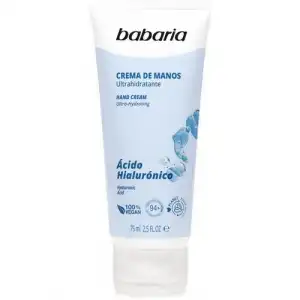 Babaria Acido Hialurónico 75 ml Crema de Manos Ultrahidratante