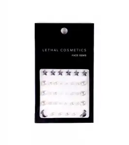 Lethal Cosmetics - Joyas adhesivas para rostro Face Gems - Pearls