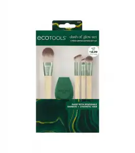 Ecotools - Set de brochas y esponja Dash of Glow - Edición Limitada