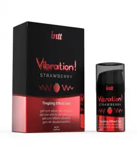 Intt - Gel excitante con efecto de vibración - Strawberry