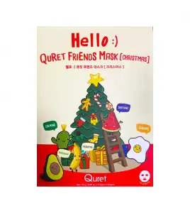 Quret - Set de mascarillas Hello Friends Christmas