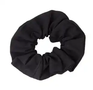 Scrunchie AlgodÃ³n OrgÃ¡nico Negro